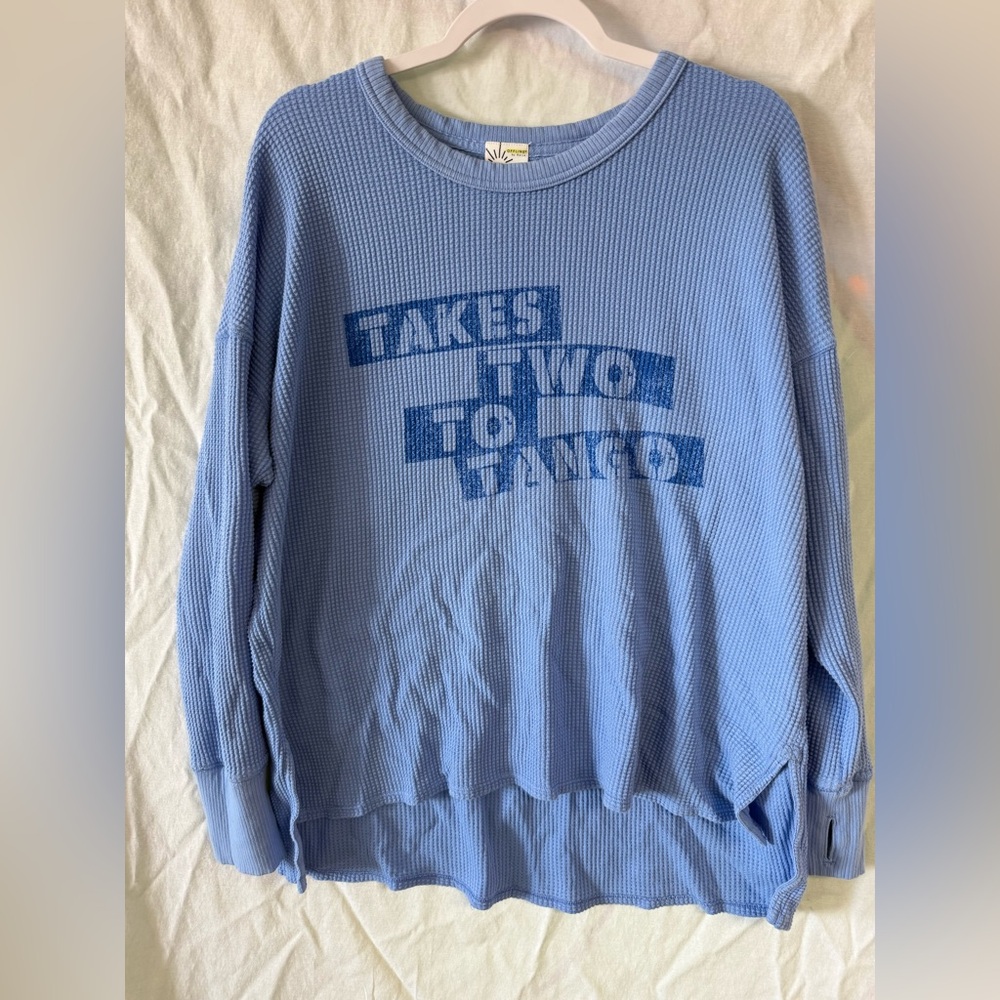 Aerie Waffle Longsleeve “Takes Two to Tango”